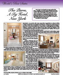 World's Best Suites - The Pierre, A Taj Hotel, New York